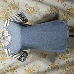 Jewel neckline t-shirt